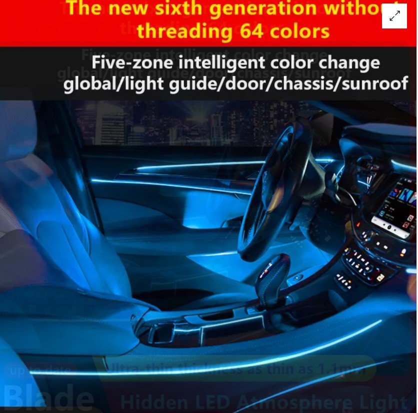 Cardi K3 14 in 1 ambient lighting set atmosphere of the car lights Image 