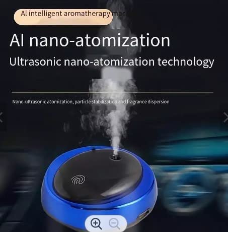 Intelligence aromatherapy machine ai intelligent control uitrasonic atomization solar energy Lithium battery energy storage(Blue) Air Freshener Image 