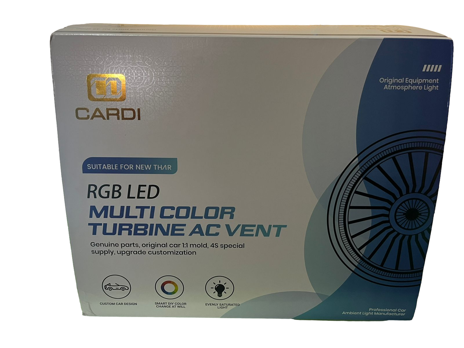 Cardi New Style Car Interior RGB AC Vent Lighting Turbine Outlet Suitable For Mahindra Thar Image 