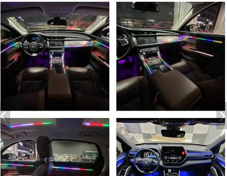  K4 Symphony Acrylic Interior Lamp 18 in 1 Led Strip Led Ambient Light Car Image 