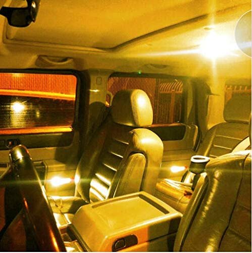 12V 2.4W COB LED Interior Car Dome Light (Amber) Image 