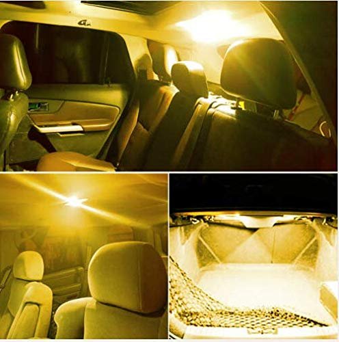 12V 2.4W COB LED Interior Car Dome Light (Amber) Image 