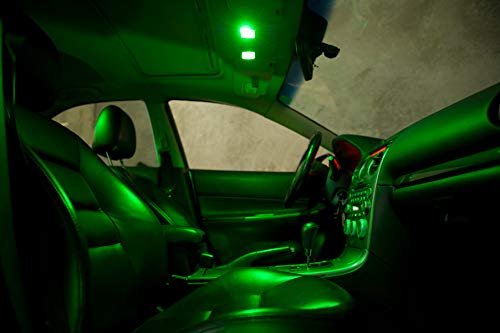 2.4W COB LED Interior Car Dome Light (Green, 12V, 1 Piece) Image 