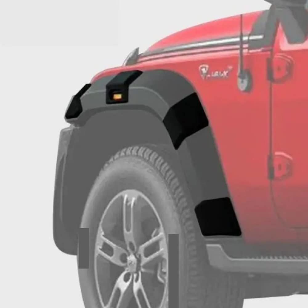 Wheel Arch Cladding Compatible For New Mahindra Thar (Set of 16) Cladding Thar Image 