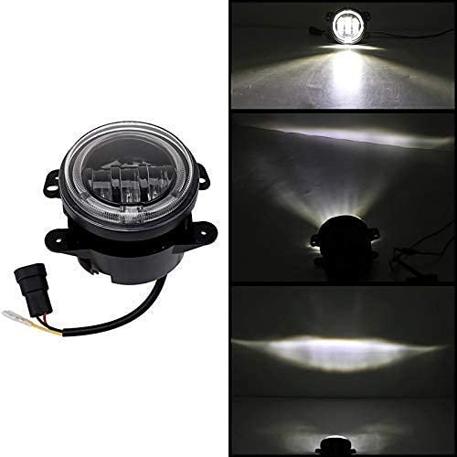 Led White Fog Lamp 4 inch 60w 8000lm With Yellow DRL Ring Turn Indicator With 3 cree led Lens Only Compatible With Suzuki (2 pcs) Image 