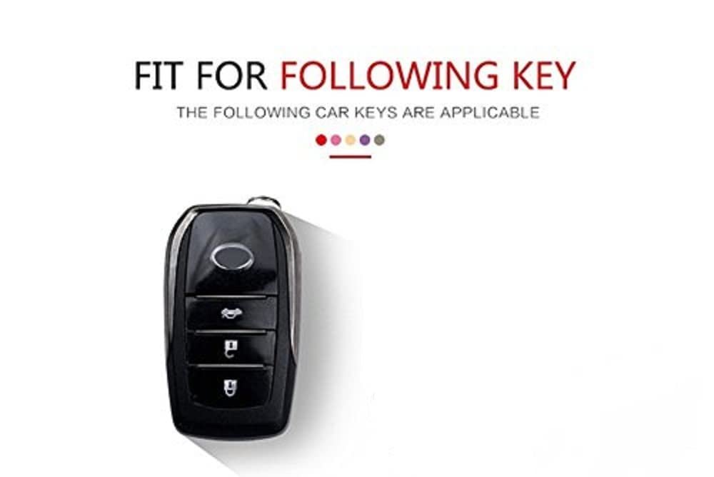 TPU Key Cover Compatible with Toyota Innova Crysta & Fortuner Smart key (Black) Image 