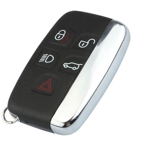TPU Car Key Cover Fit with Jaguar and Land Rover 5 Buttons Smart Key (White) Image 