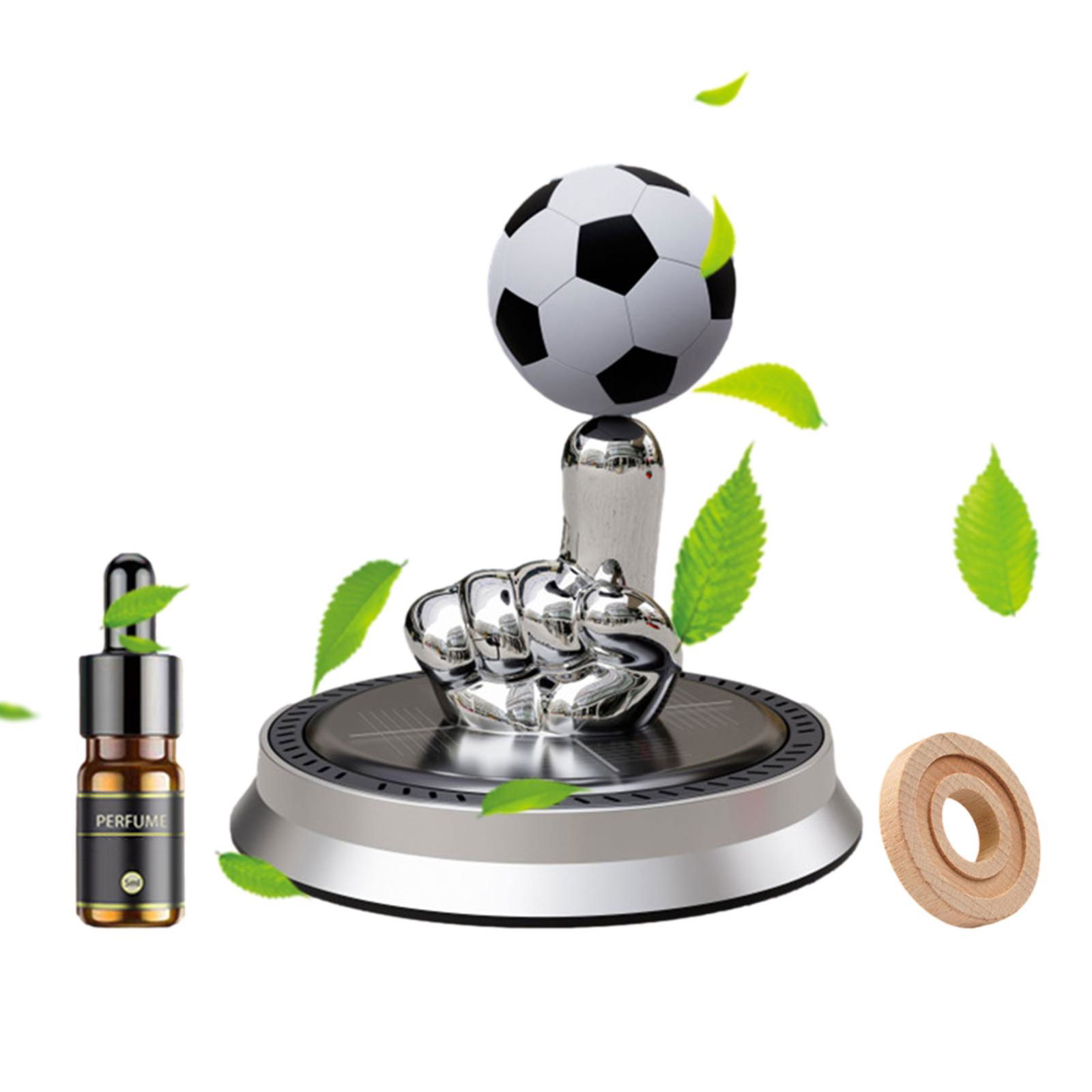 Solar Rotating Car Air Freshener | Finger Football Car Air Freshener | Solar Energy Rotating Car Perfume Long-Lasting Fragrance Aromatherapy, Car Decoration Accessories Image 