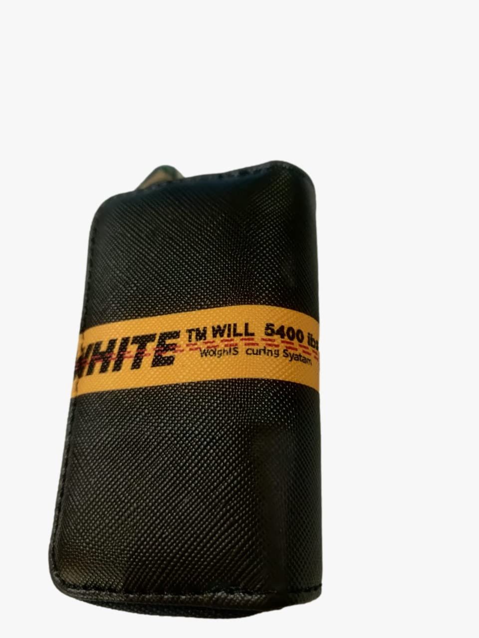Car Key Chain Cover Holder Zipper Case Remote Wallet Bag Off white Design Image 