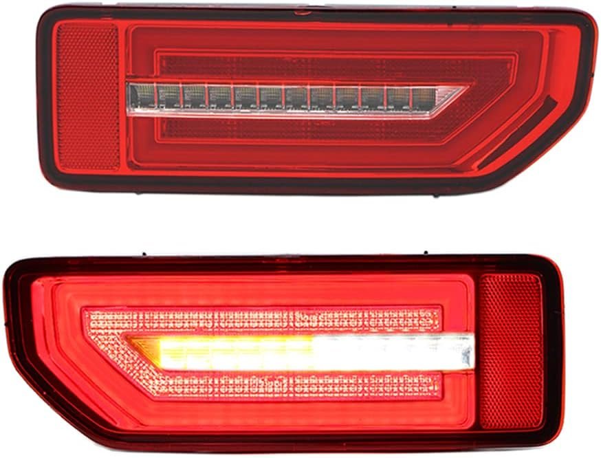  LED Tail Light Assembly Compatible Suzuki Jimny 2019 Onwards Rear Brake Lamp Taillight with Dynamic Sequential Turn Signal Plug and Play (Red Lens) Image 