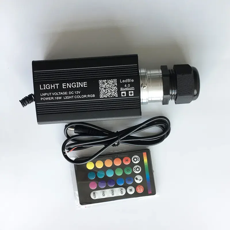 16W Fiber Optic Light Engine Source Star Starry RGBW App+Remote Car & Home Image 