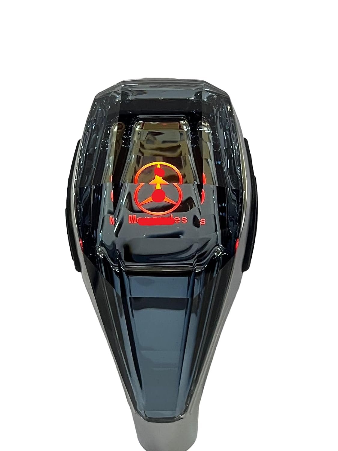 Crystal Shape Car LED Handball Crystal Shift Knob Shift Lever 7 Color Lights Illumination Touch Sensor Line Lighting Compatible with Mer-cds Car Image 