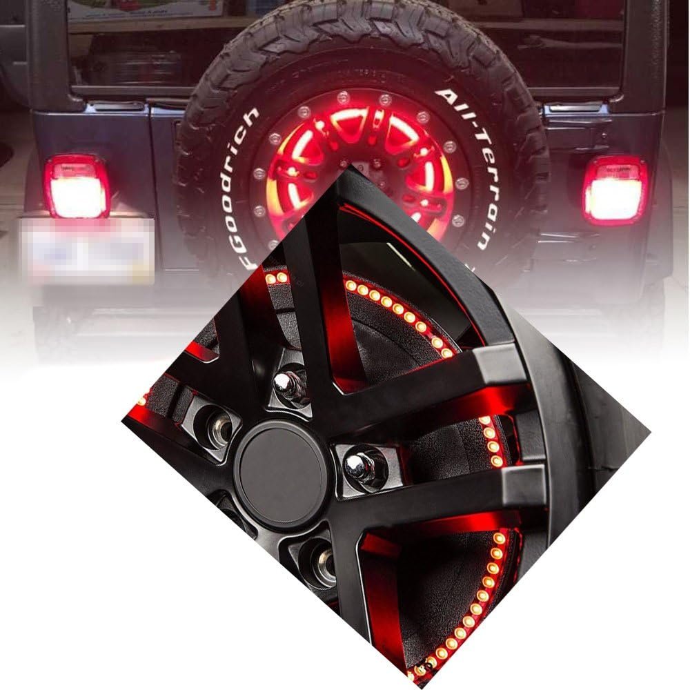 Spare Tire Brake Light Wheel Light LED 3rd Third Brake Light Lamp Ring For Thar 2018-2020 Image 