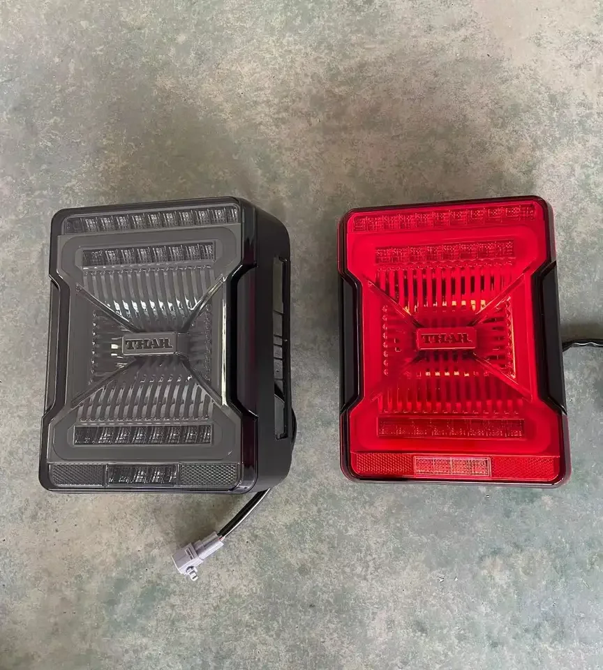 New Tail Light with Deep Scanning Function Wrangler Style For Mahindra Thar 2020 Onwards (Pack of 2) Image 