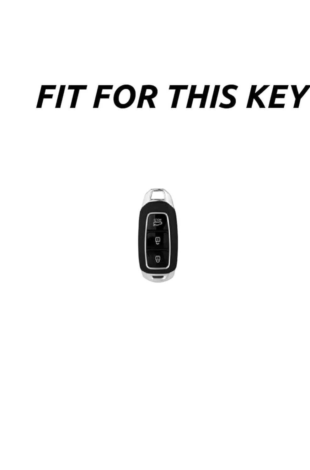 TPU Car Key Cover Compatible with Mahindra XUV-500 Flip Key (Gold/Black) Image 