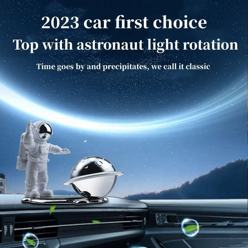 New Astronaut Car Perfume Cute Cartoon Astronaut Styling Car Air Freshener Car Solar Aromatherapy Image 