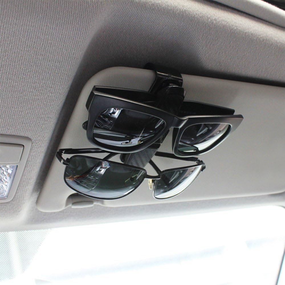 Car Sunglasses Holder Sun Visor Clip Holder Eyeglasses Supr Car Sunglass Clip Holder(Pack of 2) Image 