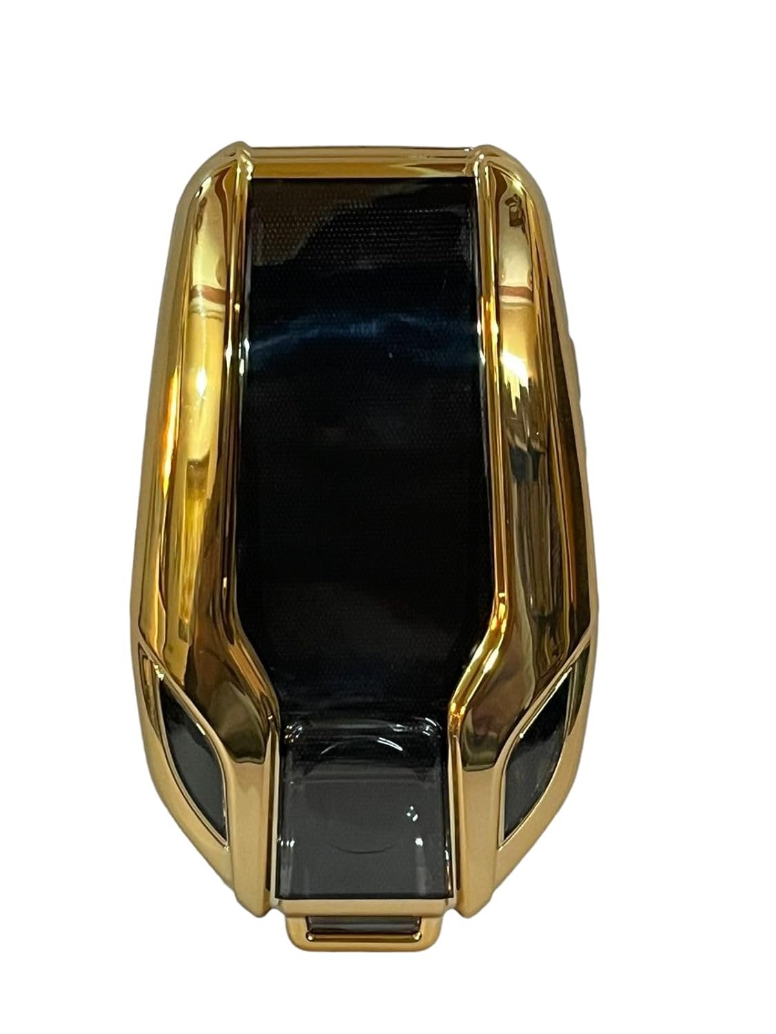 TPU Car Key Cover Compatibility with X Series Display Key (Black/Gold) Image 