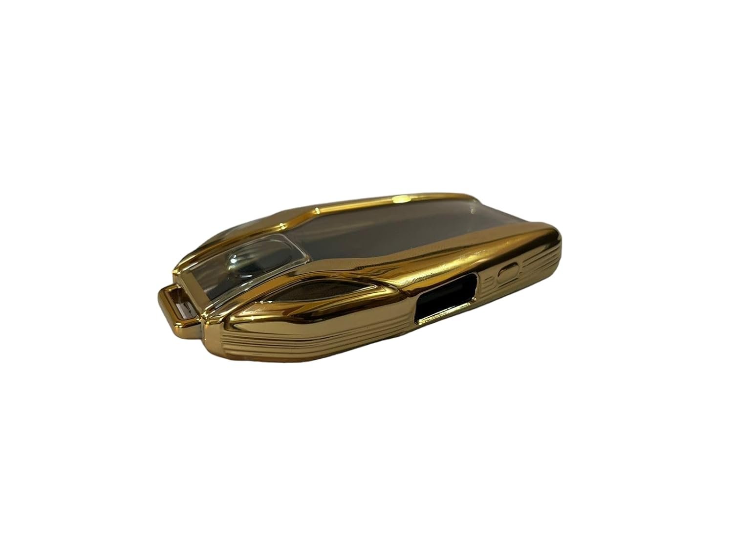TPU Car Key Cover Compatibility with X Series Display Key (Black/Gold) Image 