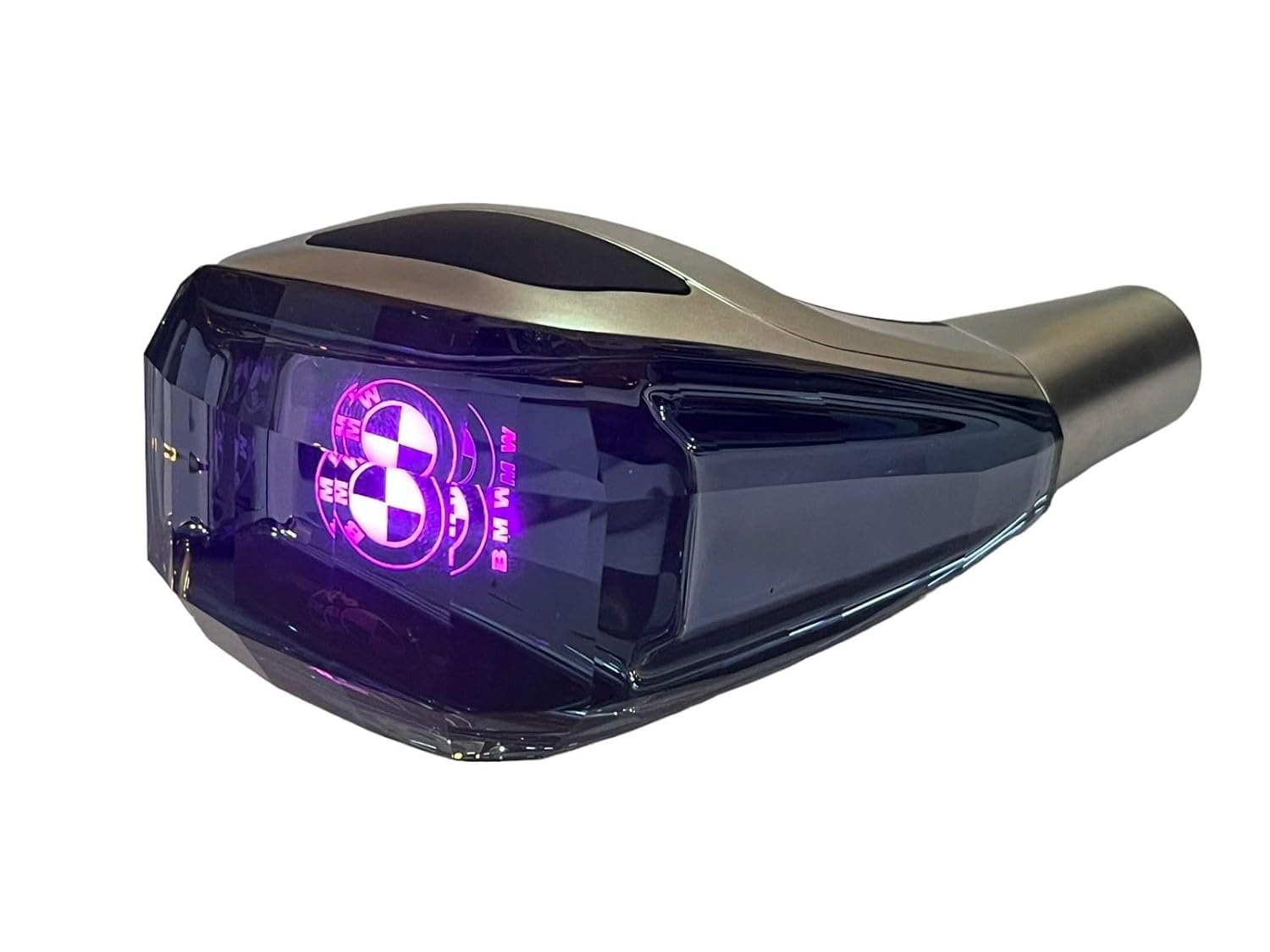 Crystal Shift knob Touch Activated Ultra LED Light Illuminated Gear Shift Knob, Fits For Most Cars with Button-Less Operated Shifter Fit For B-MW Cars Image 