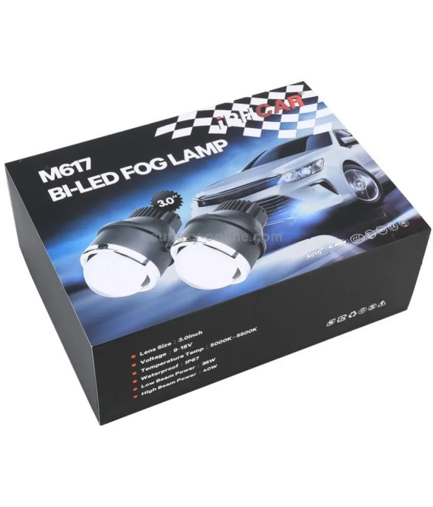 Original M617 iPH BiXenon-LED Fog Lights Projector 3 Inch white Colour Image 