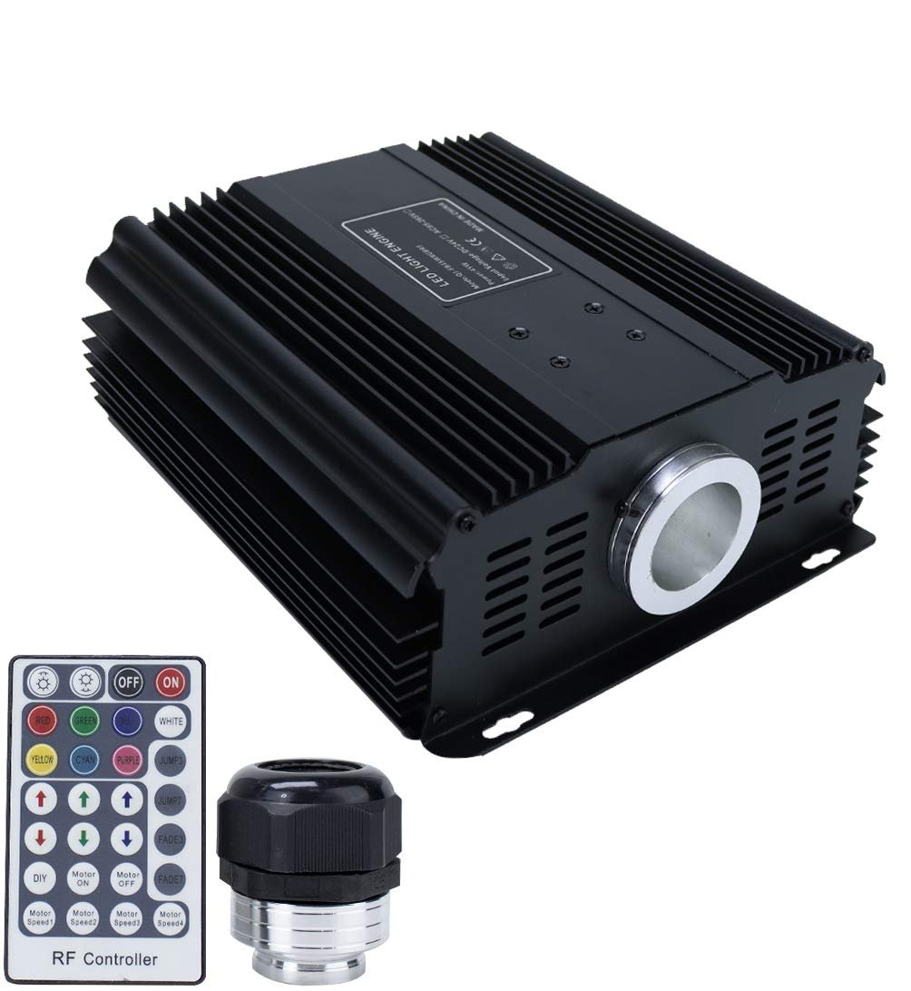 45W, DMX512 LED RGB Light Source with 28 Key Remote Control For Fiber Optic Lighting Star Ceiling Machine Image 