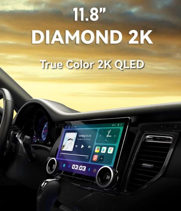 Diamond 2K Android Screen 11.8inch Car Stereo Touch Screen For 9inch Universal Fitment 4/64GB Image 