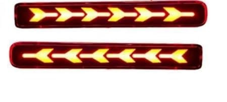 Car Rear Bumper Reflector Led Brake Light Compatible with Brezza 2022, XL6, Fronx (Type-B) Image 