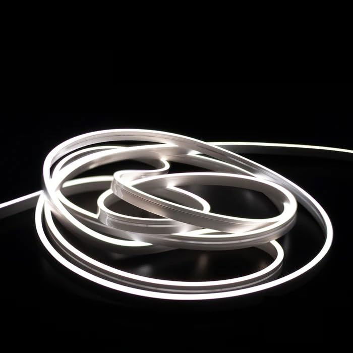 5m High Glow Neon Strip Light 12V Waterproof Flexible Silicon Neon Light (White) Image 