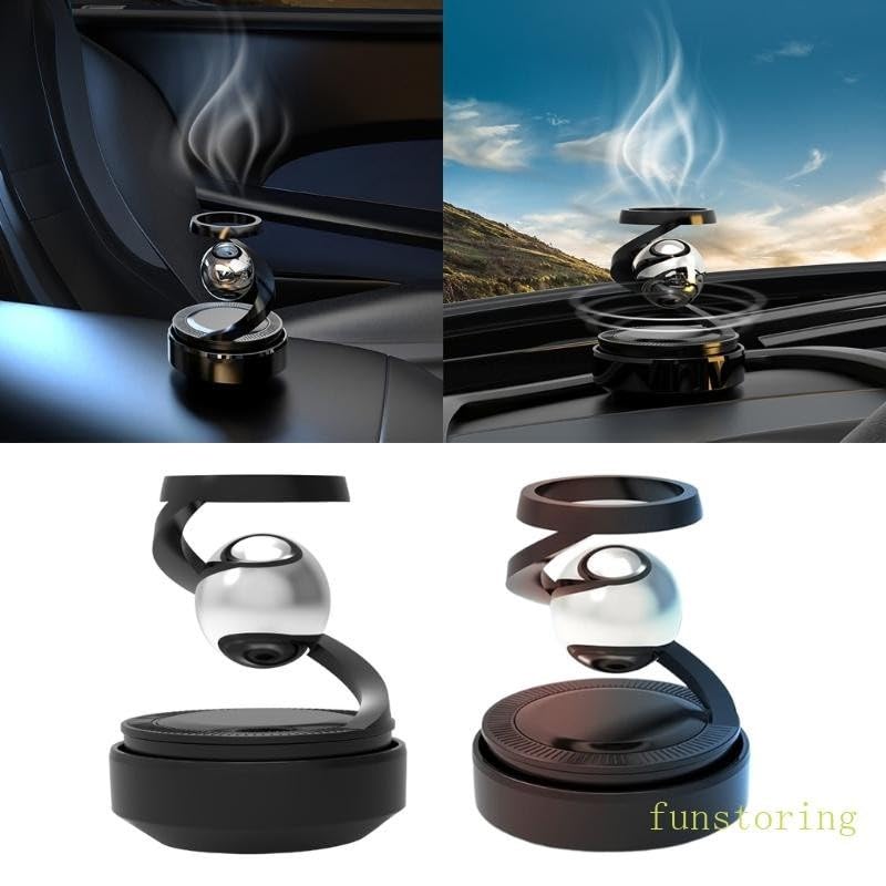 Solar Powered Electromagnetic Molecular Interference Car Air Freshener Diffuser Image 