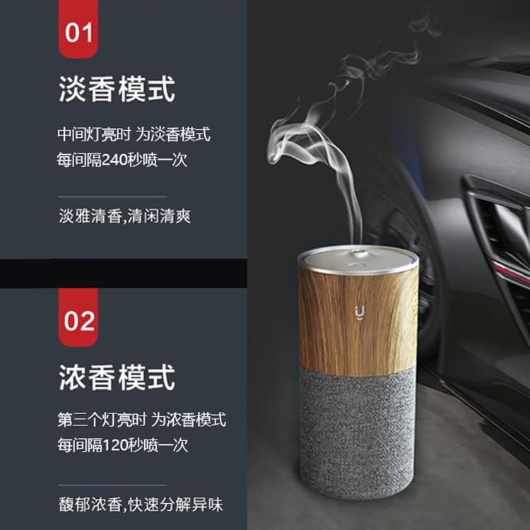 Car Mounted Fragrance Machine Automatic Spray Car Perfume (Wooden) Image 