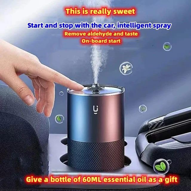 Car Mounted Fragrance Machine Automatic Spray Car Perfume (Black) Image 