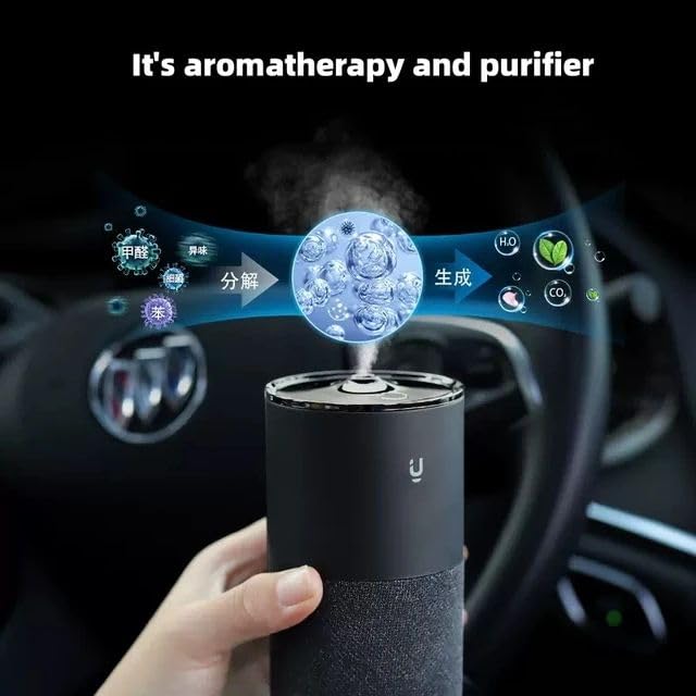 Car Mounted Fragrance Machine Automatic Spray Car Perfume (Black) Image 