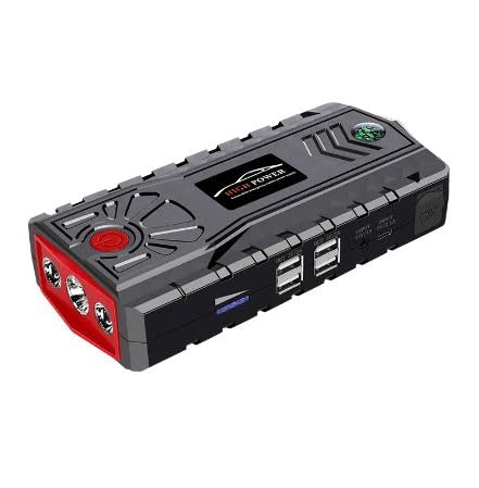 32000mAh High Power Car Jump Starter Power Bank/Multi-Function Portable 12V Jump Starter with Pipe Image 