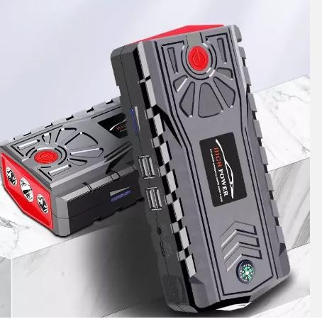 32000mAh High Power Car Jump Starter Power Bank/Multi-Function Portable 12V Jump Starter with Pipe Image 