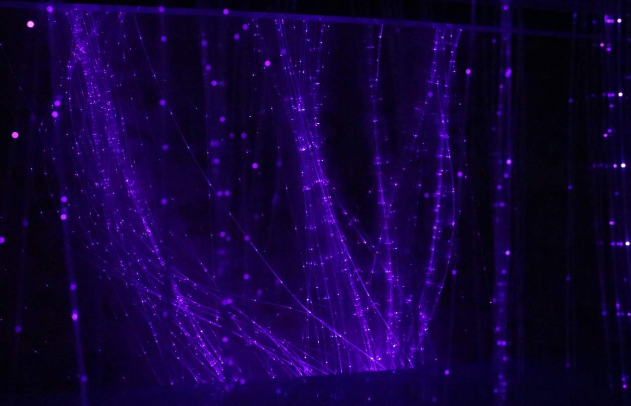 1MM 4921ft(1500m) Diameter 0.04in(1.0mm) Sparkle Fiber Roll Sensory Side Waterfall Curtain Lighting Image 