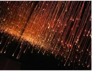 0.75MM 8858ft(2700m) Diameter 0.03in Sparkle Fiber Roll Sensory Side Waterfall Curtain Lighting Image 