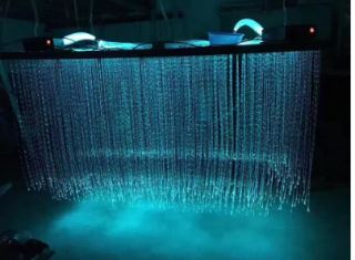 1MM 4921ft(1500m) Diameter 0.04in(1.0mm) Sparkle Fiber Roll Sensory Side Waterfall Curtain Lighting Image 