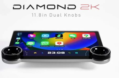 Original Diamond 2K 11.8inches 4G sim  Car Android Stereo Music System with 360 degree Support (4GB + 64 GB) 360 degree camera supported Image 