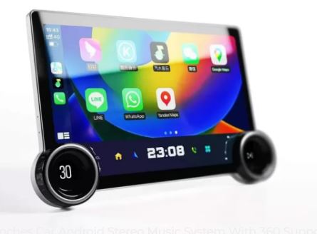 Original 10.1 inches Dual Knob  Car Android Stereo Music System AHD Carplay (2GB + 32 GB) Image 