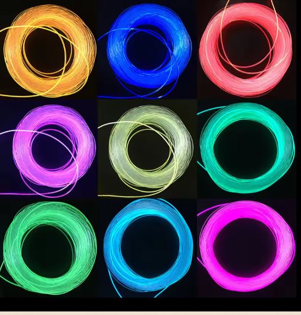  10MM/100MSide Glow Clear or Milky PMMA Optic Fiber Light Cable  Image 