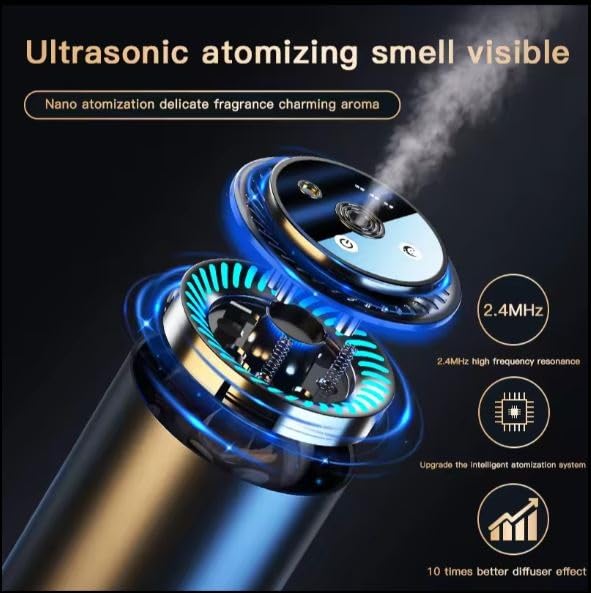 Luxary Car Perfume Aromatherapy Machine Starry Sky Intelligent Perfume Lamp Car Decoration Image 