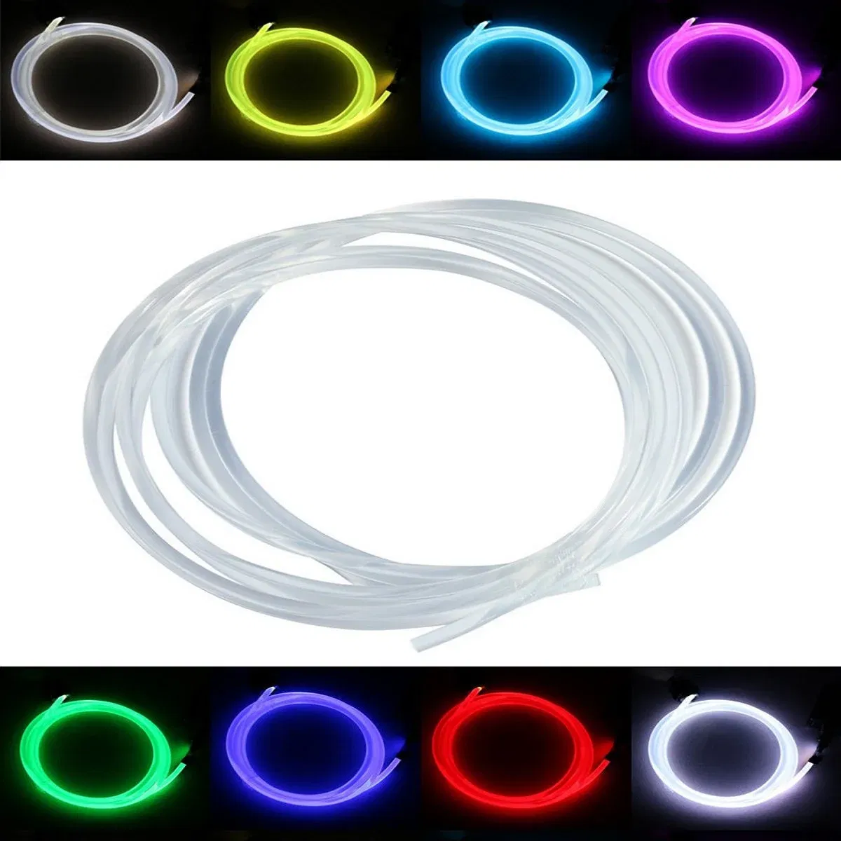 5MM/100M PMMA Optic Fiber Light Cable Side Glow Diameter For Fiber Optical Lighting Decoration Image 