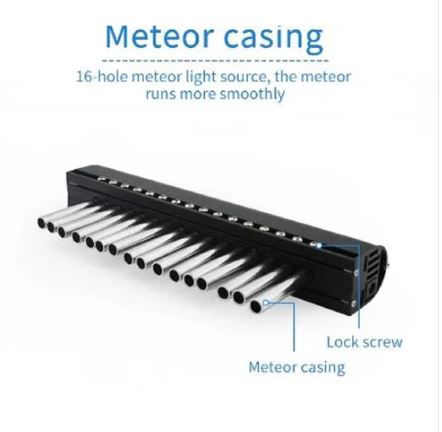 16W Meteor Machine for 16-Hole Straight Row Optical Fiber Dynamic with Starlight Sound Control Image 