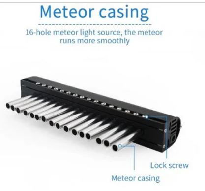 16W Meteor Machine for 16-Hole Straight Row Optical Fiber Dynamic with Starlight Sound Control Image 