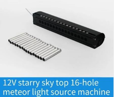 16W Meteor Machine for 16-Hole Straight Row Optical Fiber Dynamic with Starlight Sound Control Image 