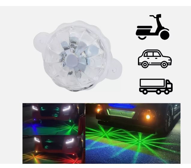 1Pc RGB LED Lamp Car Motorcycle Flash Strobe Light Atmosphere Lighting Universal Image 