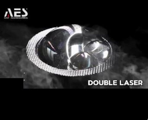 AES FX Double Laser 3inch Bi- Led Fog Lamp Tri Color, Lo/Hi Power: 43w/63w (3000K/4300K/5500K) Image 