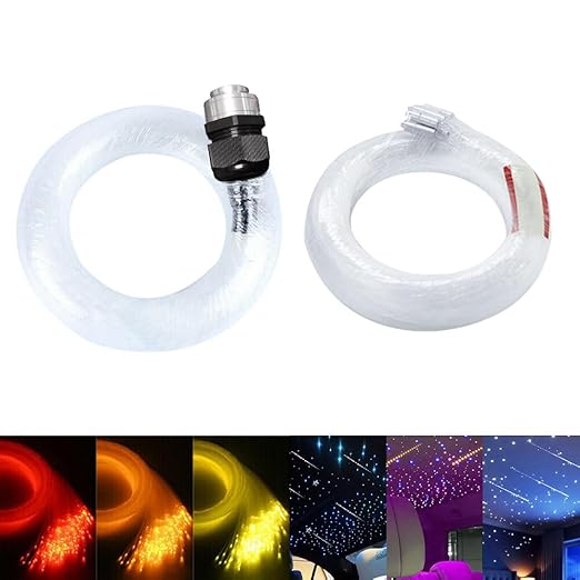 Shooting Star Ceiling Light Kit, 16W RGBW APP + Remote Control Fibre Optic Light, with 550Pices (450+100pcs) 5M/16.4ft Fibre for Decoration in Ceiling Image 