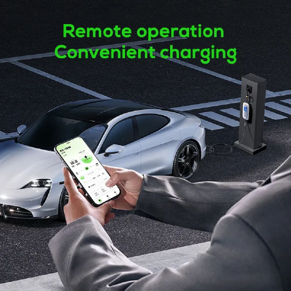 7.2kw Portable Ev Charger Type 2 Ev Fast Vehicle Charging Stations 32a Electric Car Charger with App Control (CE UKCA FCC Certified) Image 